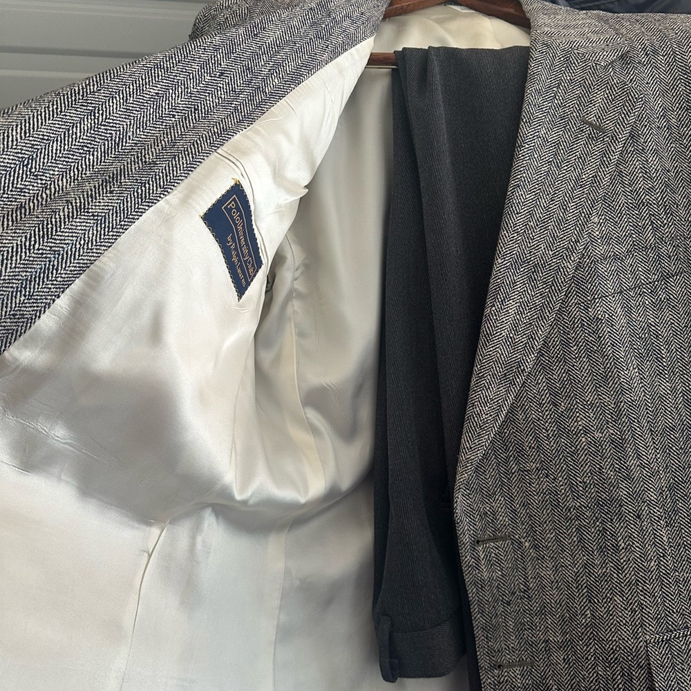 Ralph Lauren Gray Textured Sport Coat